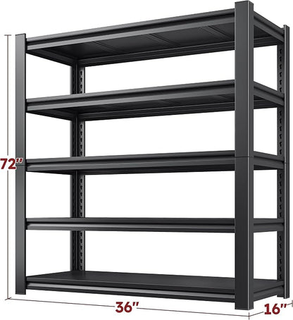 REIBII Garage Shelving 3000 LBS Storage Shelves Adjustable Heavy Duty Shelving - Image 3