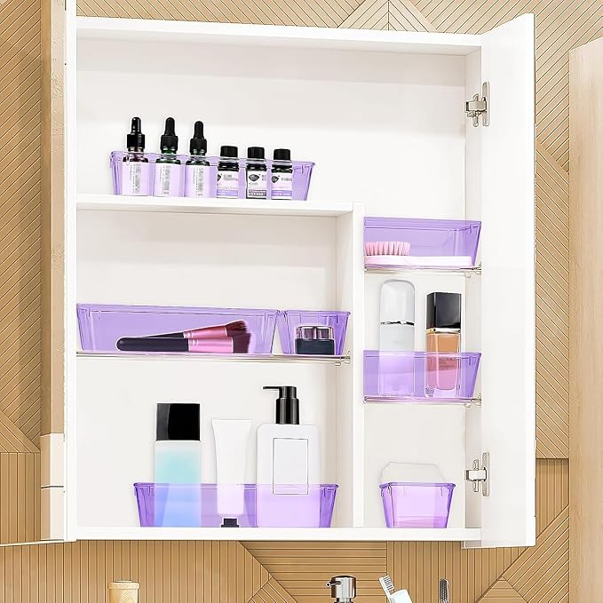 10 PCS Drawer Organizer Set, 4 Varied Size Bathroom and kitchen Drawer cabinet - Image 6