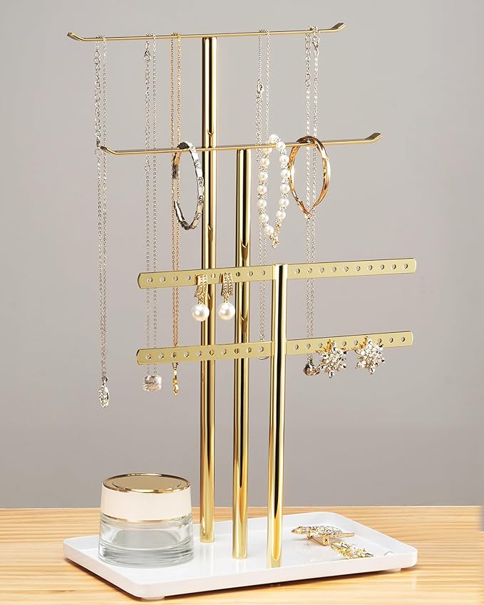 pickpiff Jewelry Stand Organizer Necklace Holder- 14.5" Sturdy Earring and by pickpiff