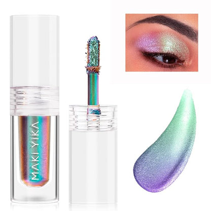 MAKI YIKA Glitter Liquid Eyeshadow Chameleon Metallic Eyeshadow MultiColor by MakiYikaBeauty