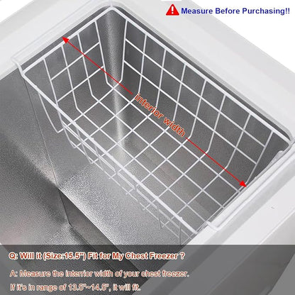 Chest Freezer Baskets 15.5 Inch, Chest Freezer Organizer Bins Metal Wire - Image 5