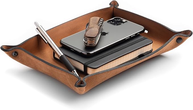 Main Street Forge Leather Valet Tray by MainStreetForge