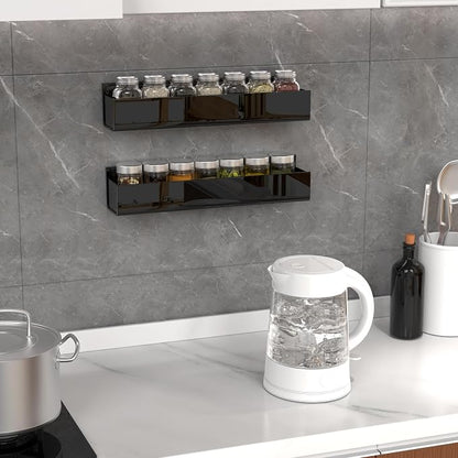 PMMASTO Adhesive Acrylic Spice Rack Organizer - Image 3