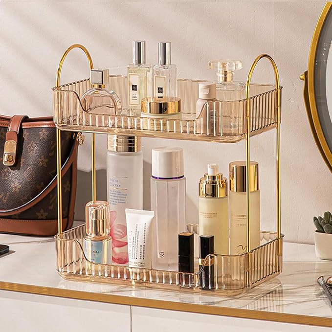 Aveniee Bathroom Counter Organizer, 2 Tier Perfume Skin Care Countertop Storage by Aveniee