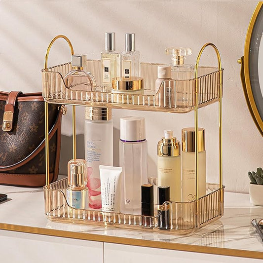 Aveniee Bathroom Counter Organizer, 2 Tier Perfume Skin Care Countertop Storage by Aveniee