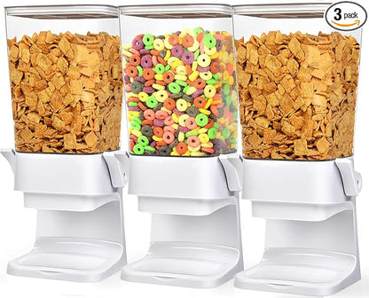 Cereal Dispenser Countertop Large Cereal Containers Storage Dispenser by Mivvosakuki