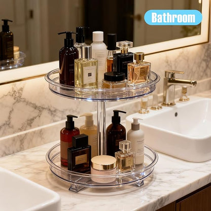 2 Tier Lazy Susan Organizer, 9.7 Inch Lazy Susan Turntable - Image 9