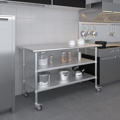 AmGood Stainless Steel Work Table - Image 9