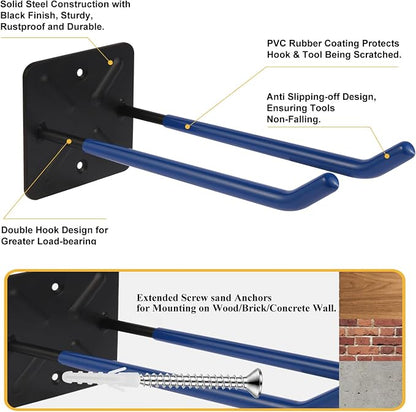 Steel Garage Storage Hooks Wall Tool Organizer, 14 Inch Garage Hook Heavy Duty - Image 3