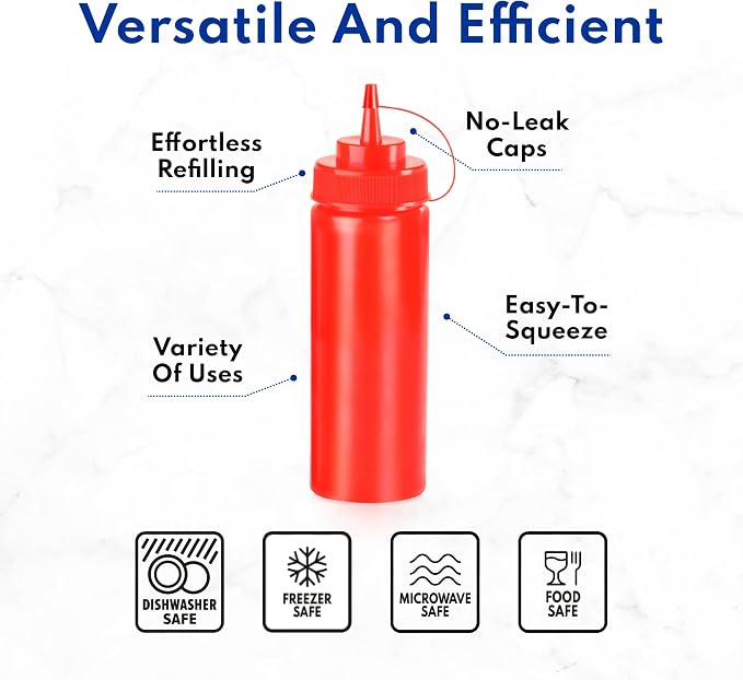 New Star Foodservice 533739 Plastic Squeeze Bottles - Image 7