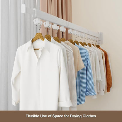 Clothes Drying Rack Wall Mounted, Retractable Drying Racks - Image 5