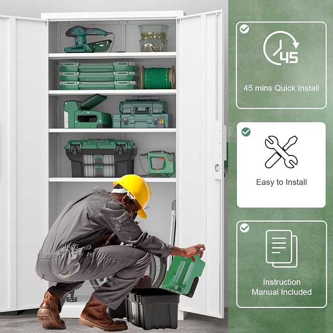 Lockable Storage Cabinets, Large Storage Cabinet - Image 6
