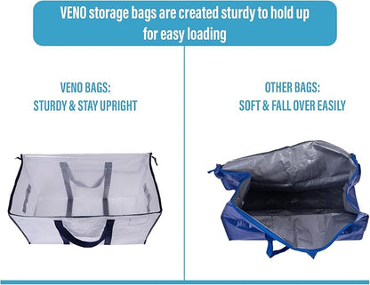 VENO 8 Pack Moving Bags and Large Christmas Storage Bins - Image 4