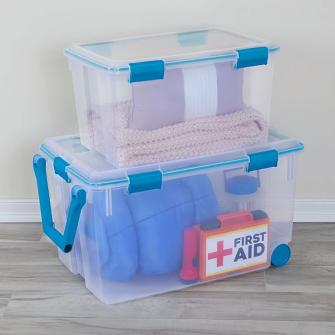 Sterilite 4-Pack Gasket Box, Weather-Resistant Storage Bins - Image 5