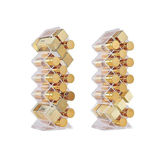 Lipstick Holder Organizer 32 Spaces Acrylic Stackable Fish Shape Lipstick Tower by Unknown