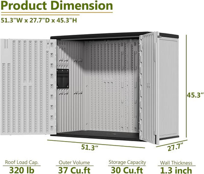 ZZM 37 Cu.ft Outdoor Storage Cabinet - Image 3