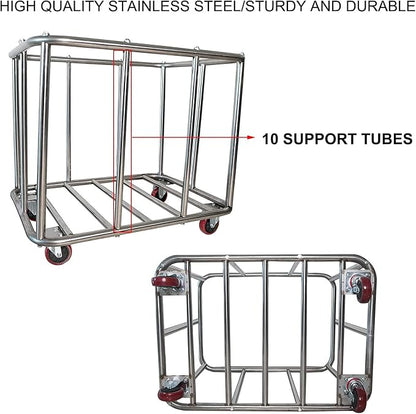 Laundry Cart Commercial, 11.35 Bushel Large Industrial Rolling Laundry Hamper - Image 4