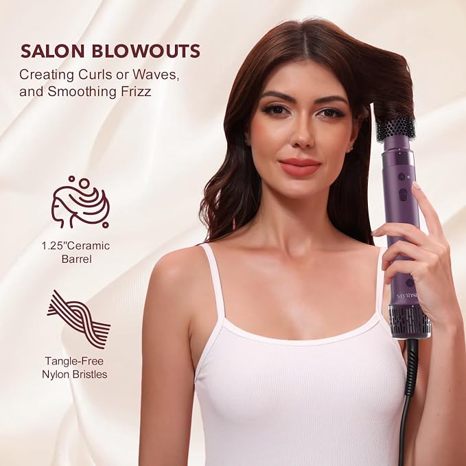 StyleVibe 6-in-1 Air Styler, Hair Dryer & Blow Dryer Brush - Image 7