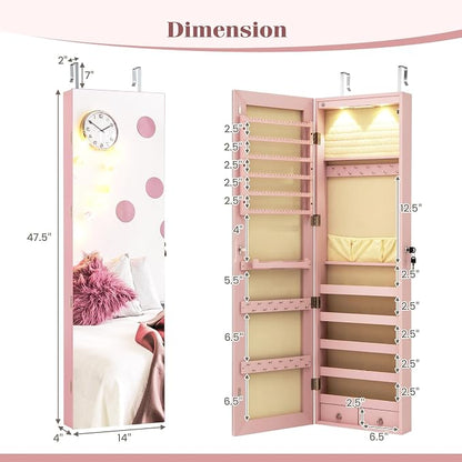 Giantex Wall Door Mounted Jewelry Armoire Cabinet - Image 7
