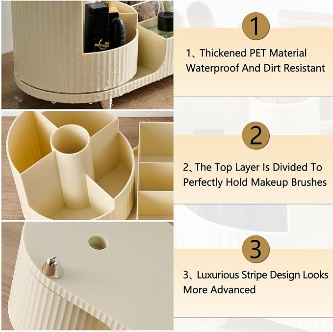 New 360 Rotating Makeup Organizer - Image 6