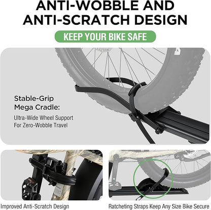 Young 100LBS. Capacity Aluminum 1-Ebike Rack - Image 3