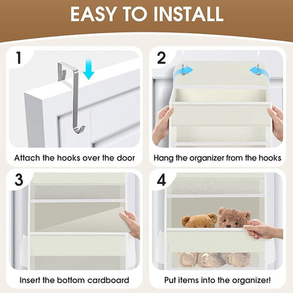 6-Tier Over The Door Organizer, Hanging Storage Organizer - Image 3