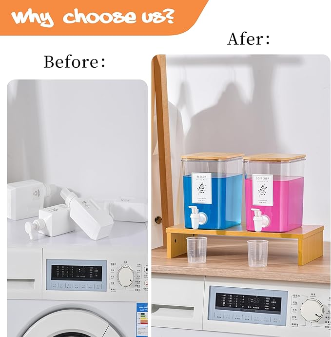 Liquid Laundry Detergent Dispenser Set - Image 3