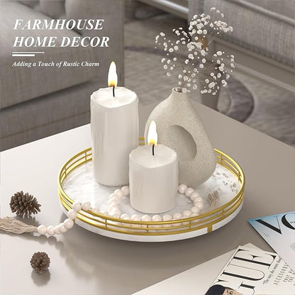 White Marble Lazy Susan Turntable - Image 3