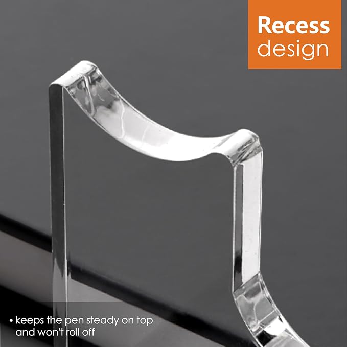 SANRUI Acrylic Pen Holder Display Stand, Shop Fountain Pencil Makeup Brush Rack - Image 6