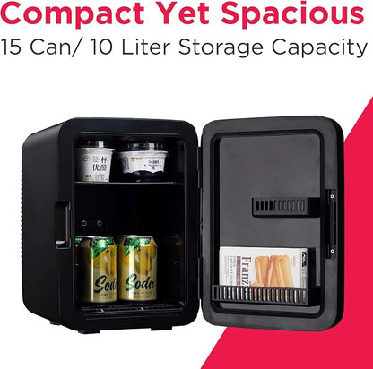 Frigidaire Mini Personal Fridge Cooler, Countertop, Holds Up to 10L/15 Cans - Image 2
