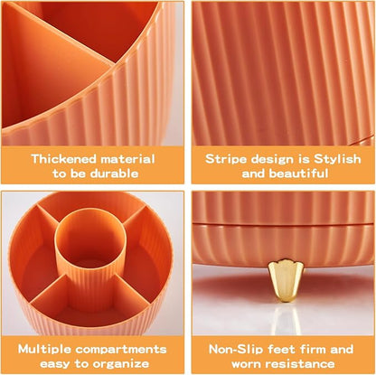 360° Rotate Makeup Brush Holder Organizer, Makeup Organizers Countertop - Image 4