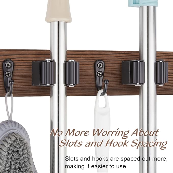 Mop Broom Holder Wall Mount - Image 5