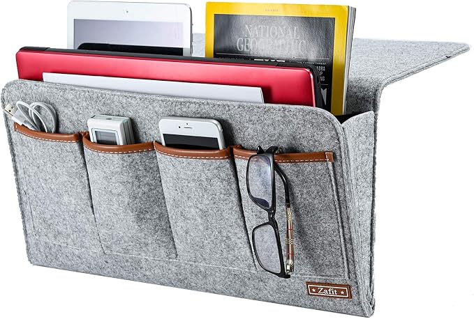 Bedside Caddy, Large Size Storage Organizer by ZAFIT