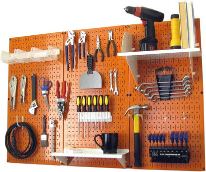 Wall Control Pegboard Organizer 4 ft. Metal Pegboard Standard Tool Storage Kit by Wall+Control