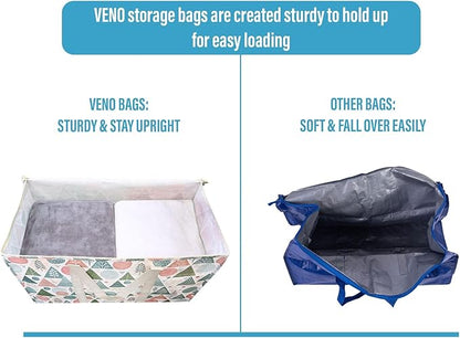 VENO 6 Pack Moving Bags and Large Christmas Storage Bins - Image 4