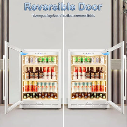 Beverage Refrigerator, 4.9 Cubic Feet Undercounter/Freestanding 24 Inch - Image 4