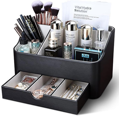 KINGFOM Desk Organizer with Drawer, Desk Organizer and Accessories 5 - Image 2
