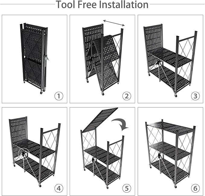 3 Tier Foldable Storage Shelf - Image 7