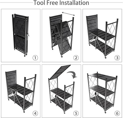3 Tier Foldable Storage Shelf - Image 7