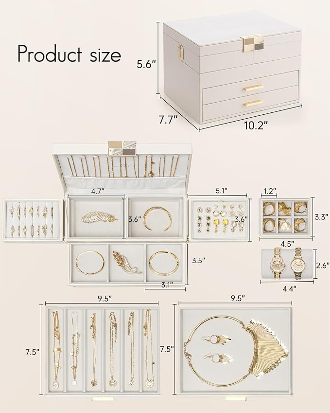 Vlando 4 Layers Jewelry Box - Image 6