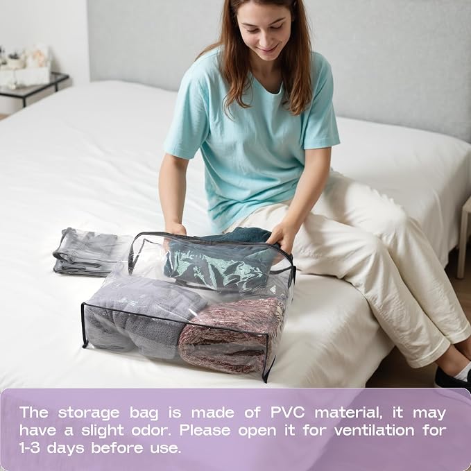 Hopack Under Bed Storage Bags Organizer, 22L Clear Storage Bags, Bags Organizer - Image 9