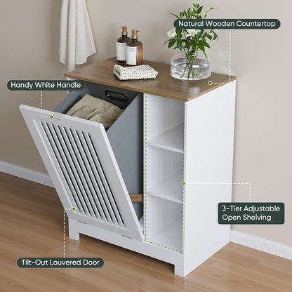 Tilt Out Laundry Hamper Cabinet - Image 4