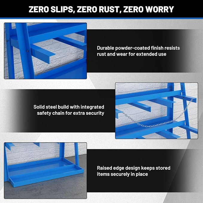 Vertical Bar Rack, 3000 LB Capacity Heavy-Duty Steel Lumber Storage, - Image 4