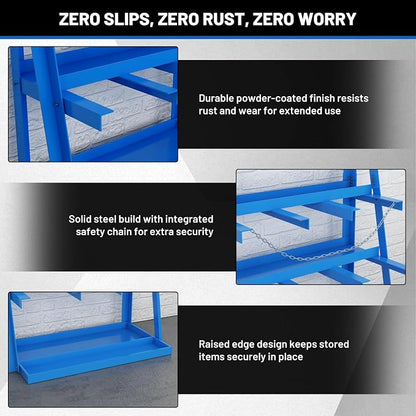 Vertical Bar Rack, 3000 LB Capacity Heavy-Duty Steel Lumber Storage, - Image 4