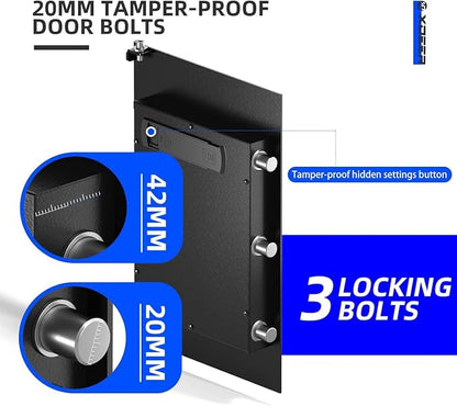 XDeer Biometric Safe Box, Quick-Access Security Safe Box - Image 6