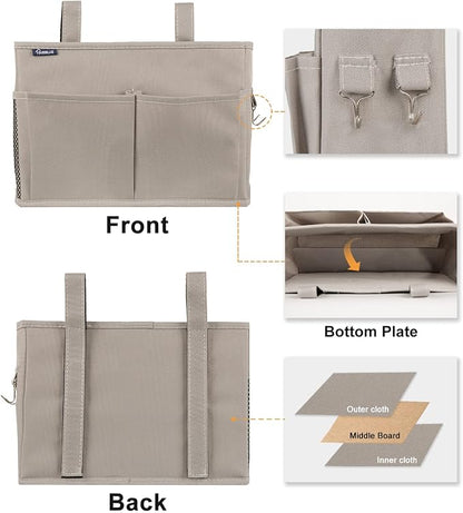 Surblue Bedside Caddy Hanging Bed Organizer Storage Bag Pocket - Image 2