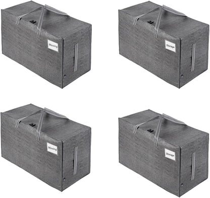 VENO 4 Pack Moving and Storage Bags, Heavy Duty, Alternative to Moving Boxes by Veno