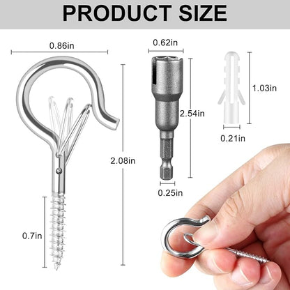 48 PCS Q-Hanger Hooks, Screw Hooks - Image 7