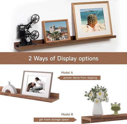 Fun Memories Picture Ledge Shelf, 36 Inch Floating Shelves Set of 2, Nursery - Image 6