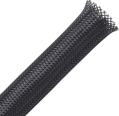 25ft - 1/4 inch PET Expandable Braided Sleeving – Black – Alex Tech Braided by AlexTech